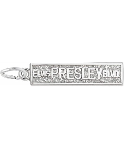 Elvis Presley Boulevard Charm, Sterling Silver $19.67 Bracelets