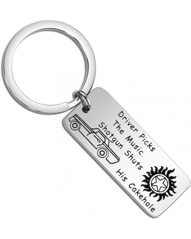 Supernatural Inspired Keychain Gift Driver Picks The Music Shotgun Shuts His Cakehole Keychain Keychain $8.47 Pendants