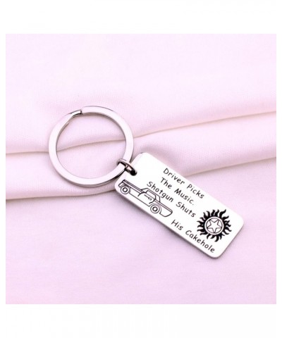 Supernatural Inspired Keychain Gift Driver Picks The Music Shotgun Shuts His Cakehole Keychain Keychain $8.47 Pendants