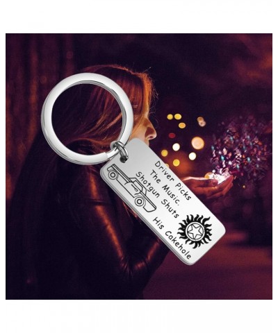 Supernatural Inspired Keychain Gift Driver Picks The Music Shotgun Shuts His Cakehole Keychain Keychain $8.47 Pendants