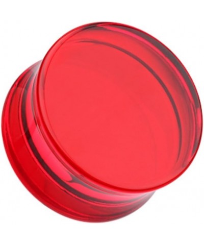 Basic Acrylic Double Flared WildKlass Ear Gauge Plug (Sold as Pairs) 6 GA Red $9.53 Body Jewelry