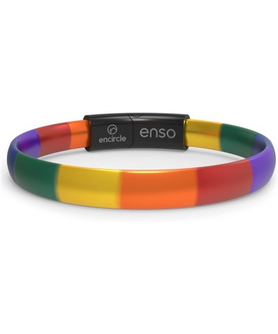 Elements MOD Silicone Bracelet - 4.25mm, 0.25mm Thick - Polished Clasp & Sleeve Encircle Pride Medium $21.59 Bracelets