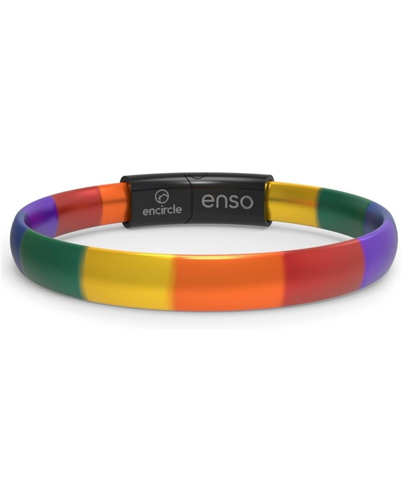 Elements MOD Silicone Bracelet - 4.25mm, 0.25mm Thick - Polished Clasp & Sleeve Encircle Pride Medium $21.59 Bracelets