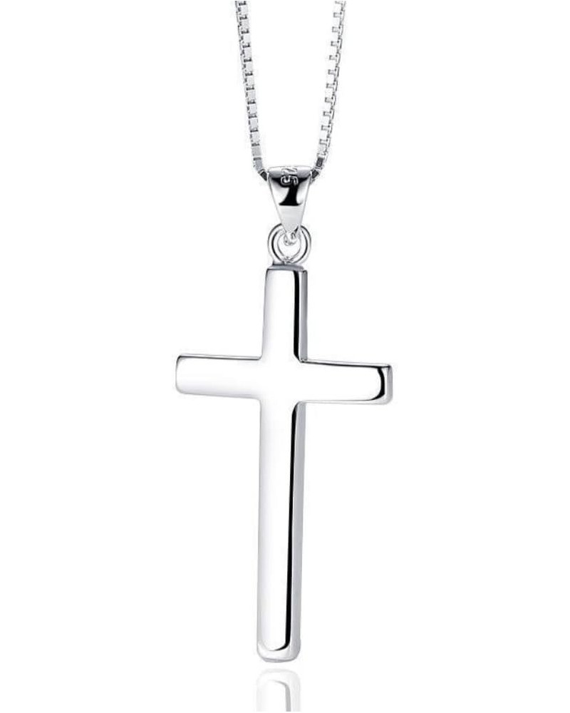 925 Sterling Silver Natural Crytral for Womens Pendant Necklace, Gemstone Birthstone with 18" Silver Chain Ladies Cross1 $25....