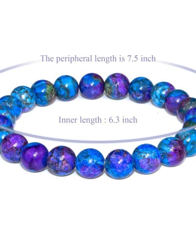 Natural Gemstone Bracelet 7.5 In Stretch Gems Stones 8mm (0.31") Round | Beads Healing Crystals Quartz | Chakra Bracelet | Y2...