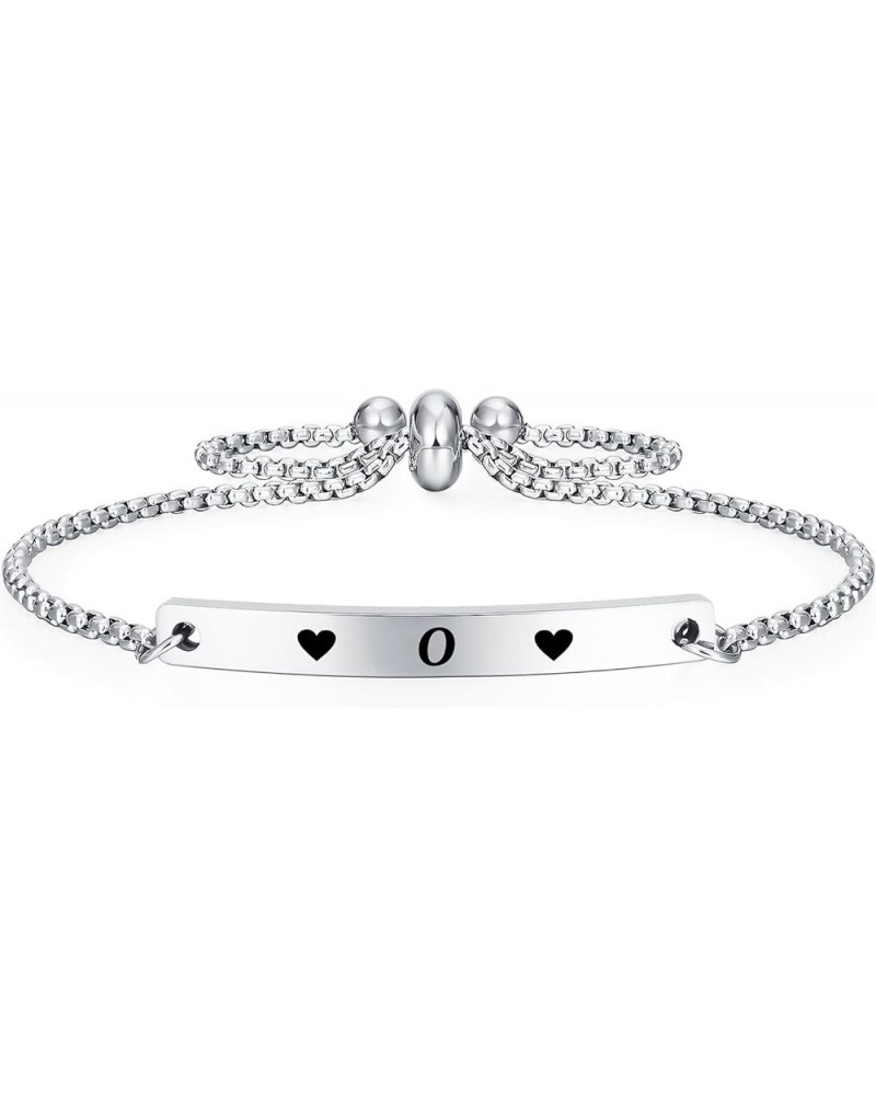 Women Bracelet Gifts for Girlfriend Wife Friend Female Girl 26 Initial Letter Love Bracelet for Her Jewelry Love O $10.43 Bra...