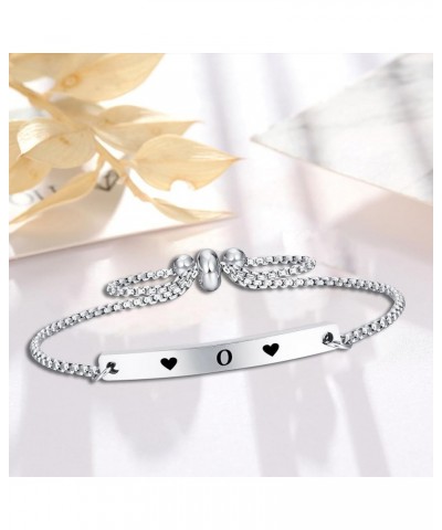 Women Bracelet Gifts for Girlfriend Wife Friend Female Girl 26 Initial Letter Love Bracelet for Her Jewelry Love O $10.43 Bra...