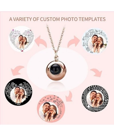 Create a Lasting Memory with Personalized Picture Necklace - Custom Photo Projection Pendant - Ideal for Romantic Love Gifts,...