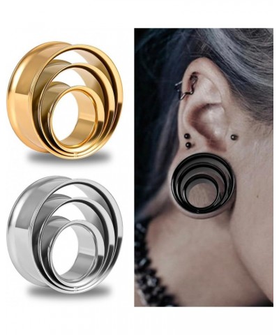 2PCS Ear Gauges Spiral Ear Tunnels Plugs 316 Stainless Steel Hypoallergenic Earrings Expanders for Stretched Piercing Body Je...