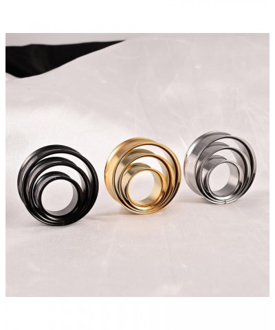 2PCS Ear Gauges Spiral Ear Tunnels Plugs 316 Stainless Steel Hypoallergenic Earrings Expanders for Stretched Piercing Body Je...