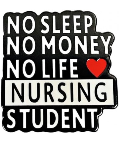 No Sleep No Money No life Nursing student Enamel Lapel Pin brooch badge,Nurse brooch metal accessories nurse student, medical...