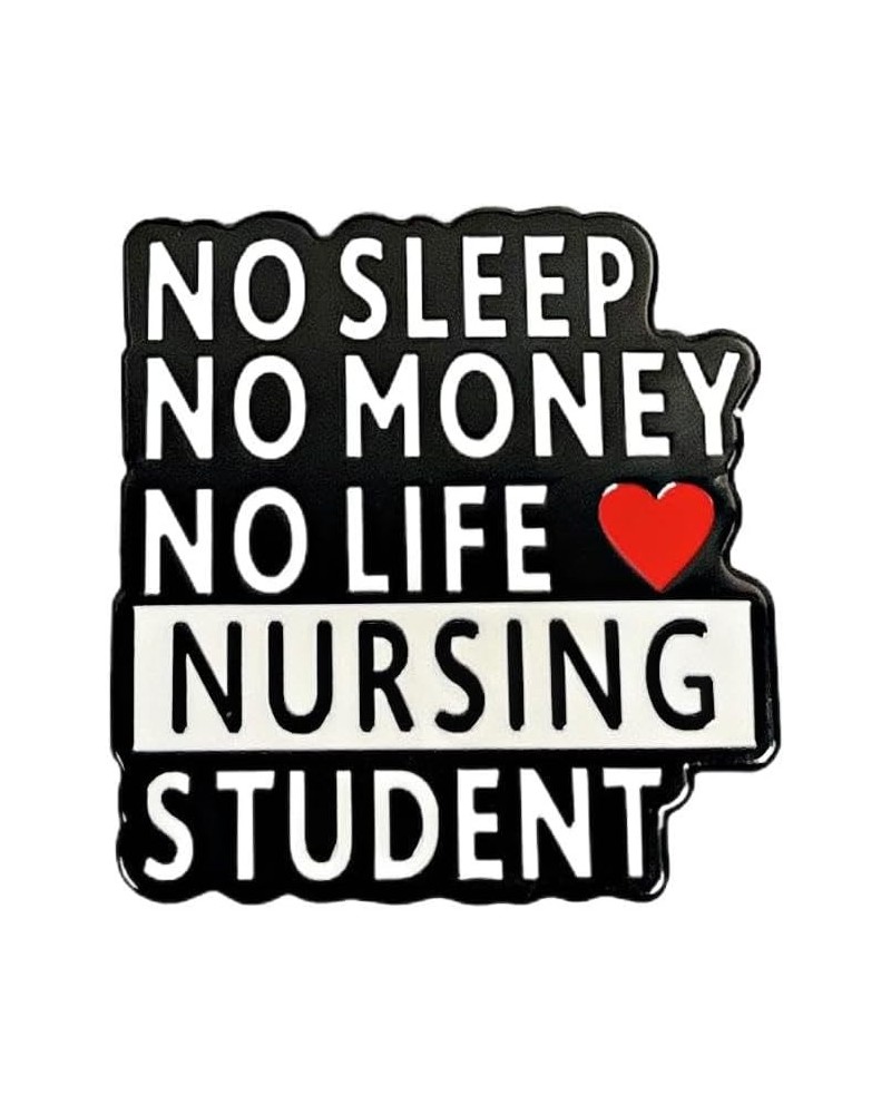 No Sleep No Money No life Nursing student Enamel Lapel Pin brooch badge,Nurse brooch metal accessories nurse student, medical...