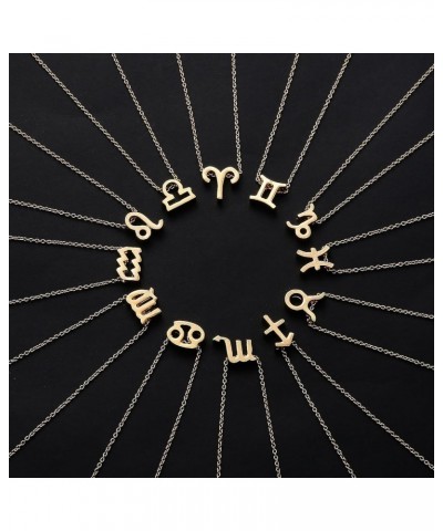 Astrology Necklace For Women Jewelry 12 Zodiac Pendant Birthday Gifts Horoscope Constellations Message Card Leo $8.24 Necklaces