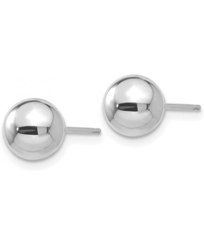 14K White Gold 5mm Ball Stud Earrings 14K White Gold - 7mm - 0.28 inch $34.98 Earrings