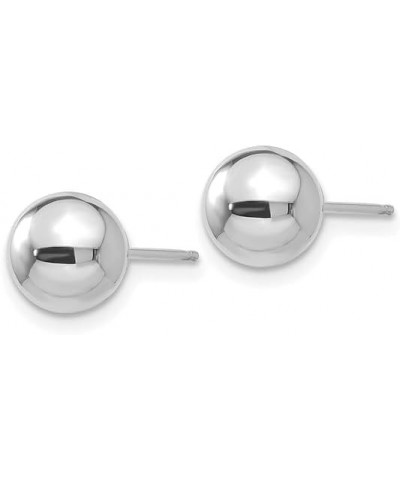 14K White Gold 5mm Ball Stud Earrings 14K White Gold - 7mm - 0.28 inch $34.98 Earrings