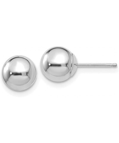 14K White Gold 5mm Ball Stud Earrings 14K White Gold - 7mm - 0.28 inch $34.98 Earrings