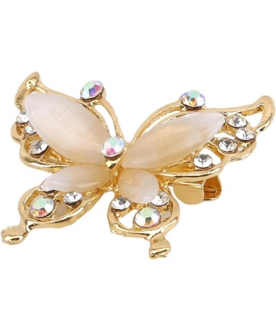 Journey Studio Butterfly Brooch Elegant Faux Crystal Scarf Pin Animal Brooch for Women Festival Gift,Silver, 3.5*3cm gold $3....