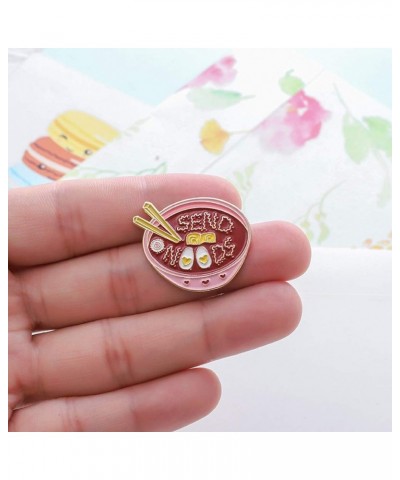 Backpack Enamel Brooch Pin Fashion Ramen Brooch Lapel Shirt Soup Brooch Noodles Bowl Breastpin Breastpin Jewelry for Clothing...