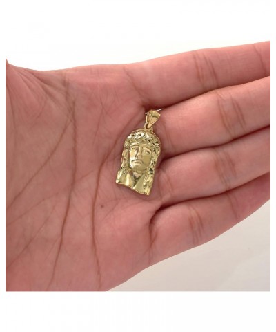 10K Yellow Gold Jesus Head Pendant Charm (1.00" x 0.37") $50.57 Pendants