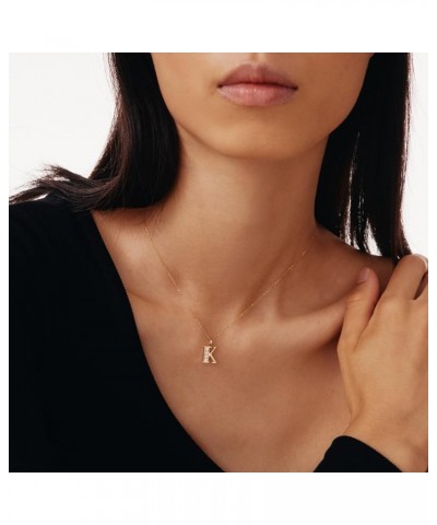 14K Gold Initial Charm for Women | Alphabet Letter Pendants, A-Z, All Letters, CZ H $39.06 Pendants