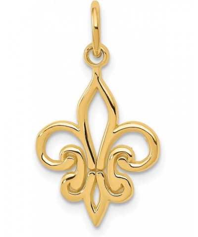 14k Yellow Gold Fleur De Lis Pendant $43.76 Pendants