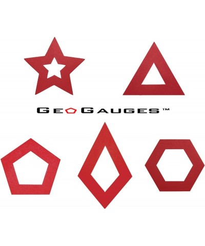 Pair of GeoGauges Brand Pentagon Shaped Silicone Tunnels Ear Plugs Gauges Body Jewelry Red - 7/8 $8.96 Body Jewelry