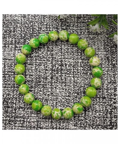 Crystal Bracelet for Women Men Unisex Chakra Bracelets, A+ Grade Adjustable 8mm Healing Crystal Stone Beaded Bracelet Green T...