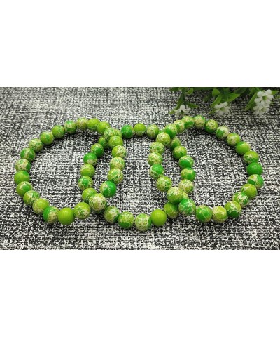 Crystal Bracelet for Women Men Unisex Chakra Bracelets, A+ Grade Adjustable 8mm Healing Crystal Stone Beaded Bracelet Green T...