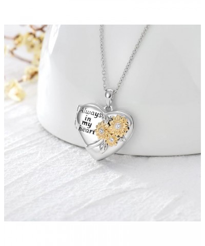 Round/Heart/Oval Shape Locket Necklace That Holds Pictures 925 Sterling Silver Personalized Birthstone Photos Engraved Locket...