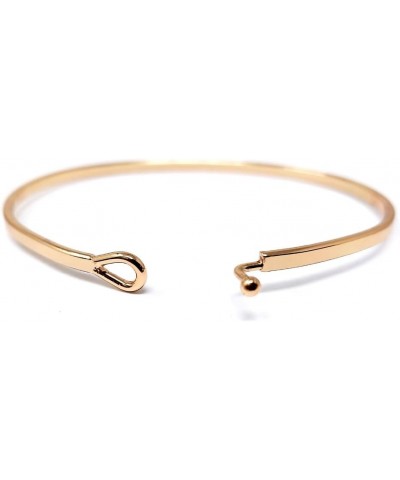 Insporational 11 State Engraved Thin Bangle Hook Bracelet Gold, Silver, Rose Gold Arkansas - Rose Gold $8.79 Bracelets