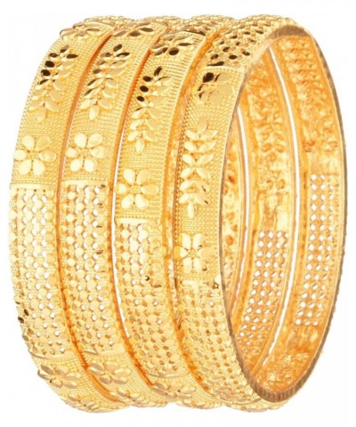 Indian Bangle Set Traditional Bangles Bracelet Jewelry for Women Style 1 Gold (Set of 4 Pcs) 2.2 $12.92 Bracelets