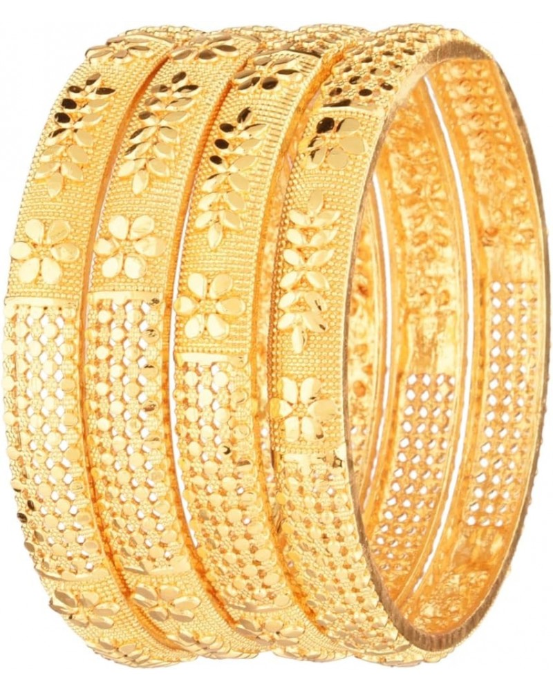 Indian Bangle Set Traditional Bangles Bracelet Jewelry for Women Style 1 Gold (Set of 4 Pcs) 2.2 $12.92 Bracelets