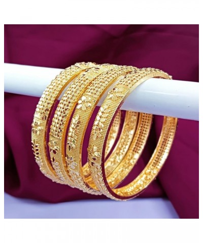 Indian Bangle Set Traditional Bangles Bracelet Jewelry for Women Style 1 Gold (Set of 4 Pcs) 2.2 $12.92 Bracelets