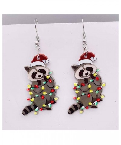 Christmas Earrings For Women Girls Cute Colorful Acrylic Christmas Santa Claus HO HO HO Tree Gingerbread Man Dangle Drop Holi...