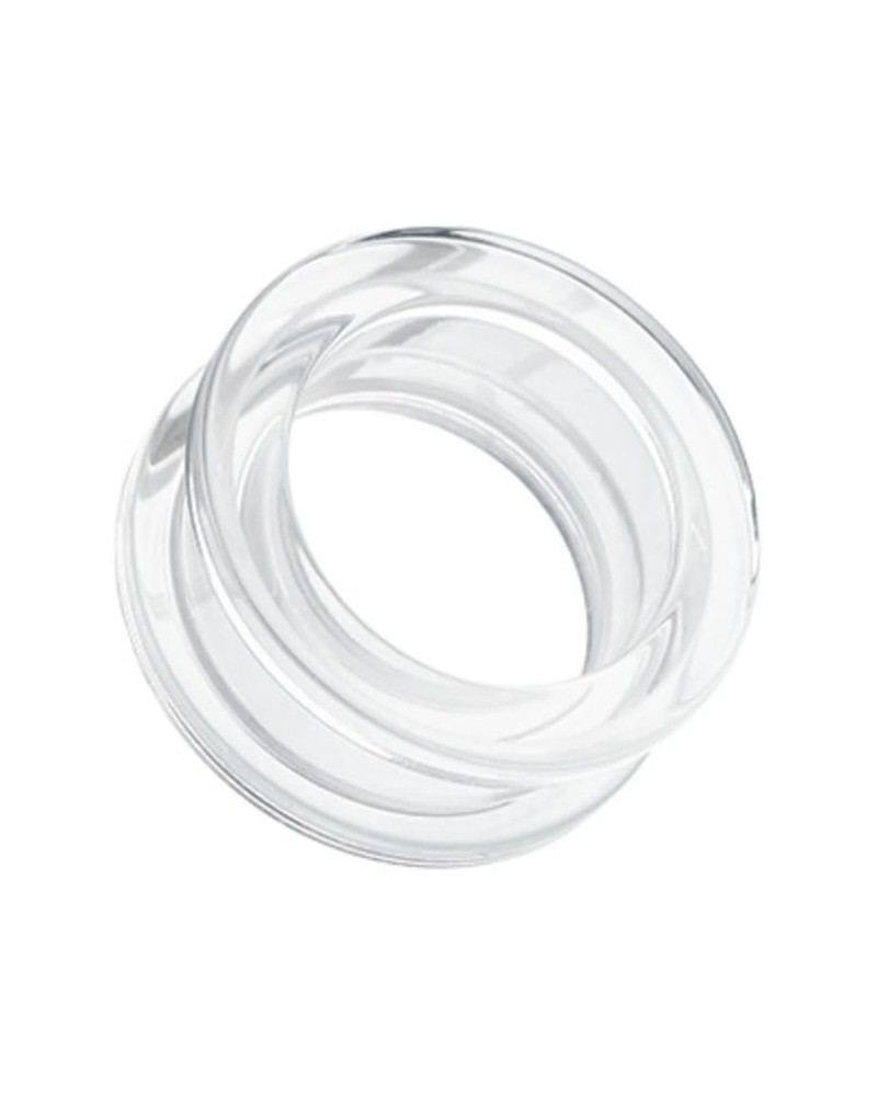 Basic Acrylic Screw-Fit WildKlass Ear Gauge Tunnel Plug (Sold as Pairs) 1" (25mm) Clear $11.12 Body Jewelry