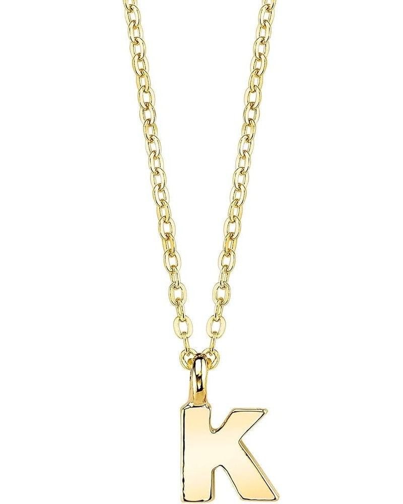 1928 Jewelry Gold-Tone 7mm Initial Pendant Necklace, 20 K $13.33 Necklaces