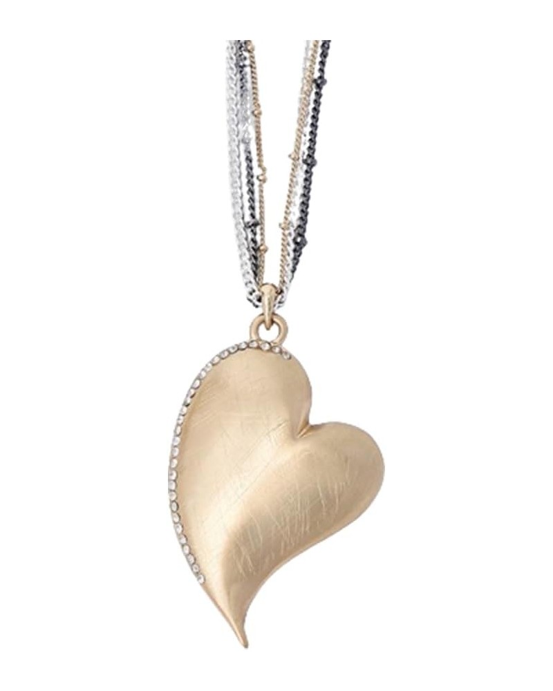 Love Heart Pendant Necklace for Women Fashion Jewelry Long Chian Sweater Necklaces 610 $10.59 Necklaces