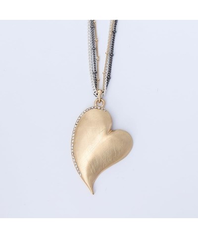 Love Heart Pendant Necklace for Women Fashion Jewelry Long Chian Sweater Necklaces 610 $10.59 Necklaces