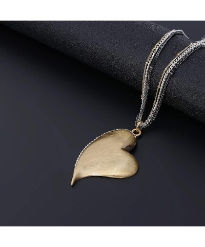 Love Heart Pendant Necklace for Women Fashion Jewelry Long Chian Sweater Necklaces 610 $10.59 Necklaces