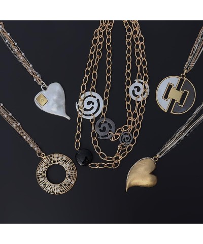 Love Heart Pendant Necklace for Women Fashion Jewelry Long Chian Sweater Necklaces 610 $10.59 Necklaces