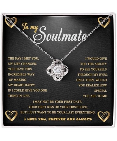 To My Soulmate Necklace For Women,Best Birthday Meaningful Gift Ideas For Wife,To My Smoking Hot Wife Necklace,Funny Gifts Fo...