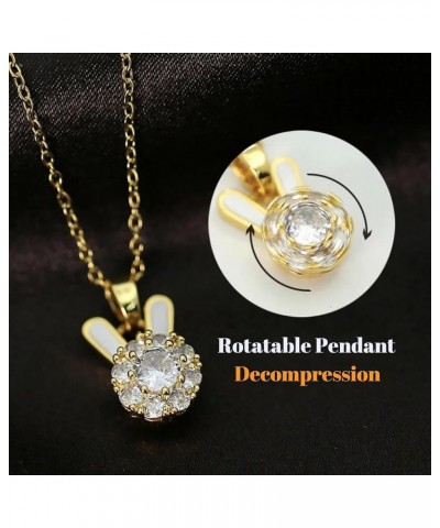 18K Gold Necklaces for Women Trendy, Dainty Cubic Zircon Pendant Choker Necklace Fashion Gold Plated Layered Chain Necklaces ...