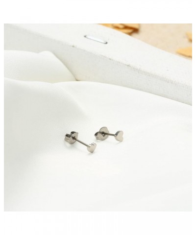 G23 Titanium Earrings Paw/Hand/Lighting/North Star/Curved Bars/Heart/Tiny Dot Stud Earrings For Sensitive Ear Premium High Po...