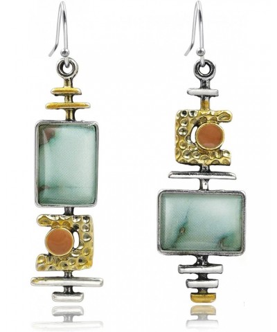 Designed Boho Earrings Gold Drop Dangle Earrings for Women, silver-plated-base $13.61 Earrings