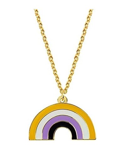 Lesbian Necklace Sun Set Transgender Rainbow Pansexual Nonbinary Asexual Bisexual Necklace LGBT Necklace Gay Pride Gift Rainb...