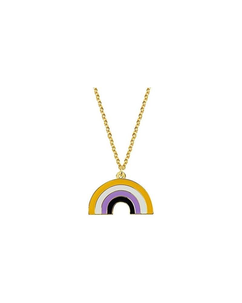 Lesbian Necklace Sun Set Transgender Rainbow Pansexual Nonbinary Asexual Bisexual Necklace LGBT Necklace Gay Pride Gift Rainb...