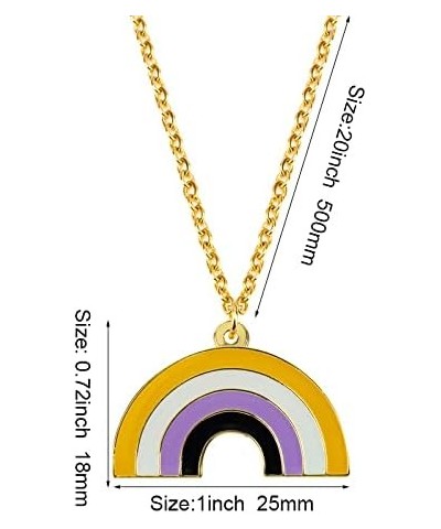 Lesbian Necklace Sun Set Transgender Rainbow Pansexual Nonbinary Asexual Bisexual Necklace LGBT Necklace Gay Pride Gift Rainb...